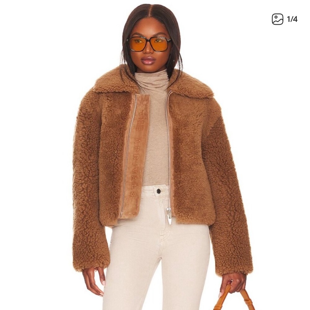 The Arrivals Shearling Bomber Coat